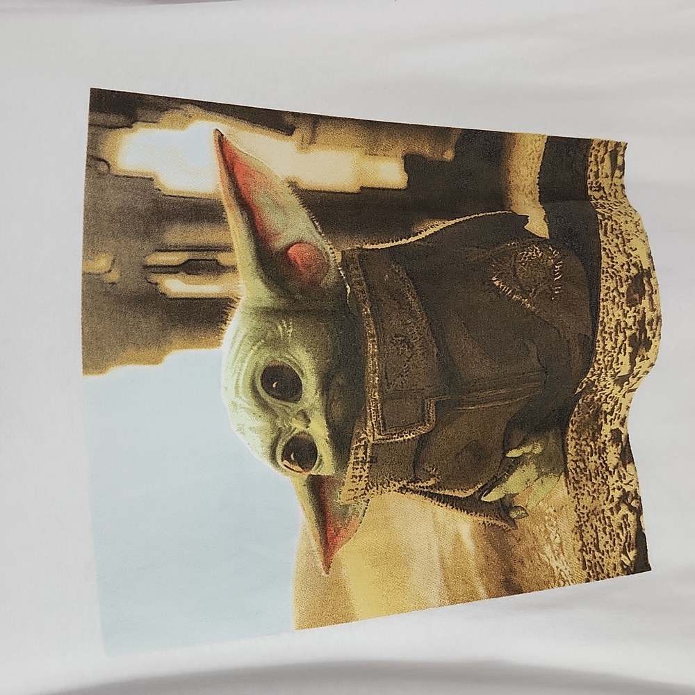 Star Wars, 0312, Men's white Yoda short sleeves T-Shirt, round neck, size L - Picture 2 of 4